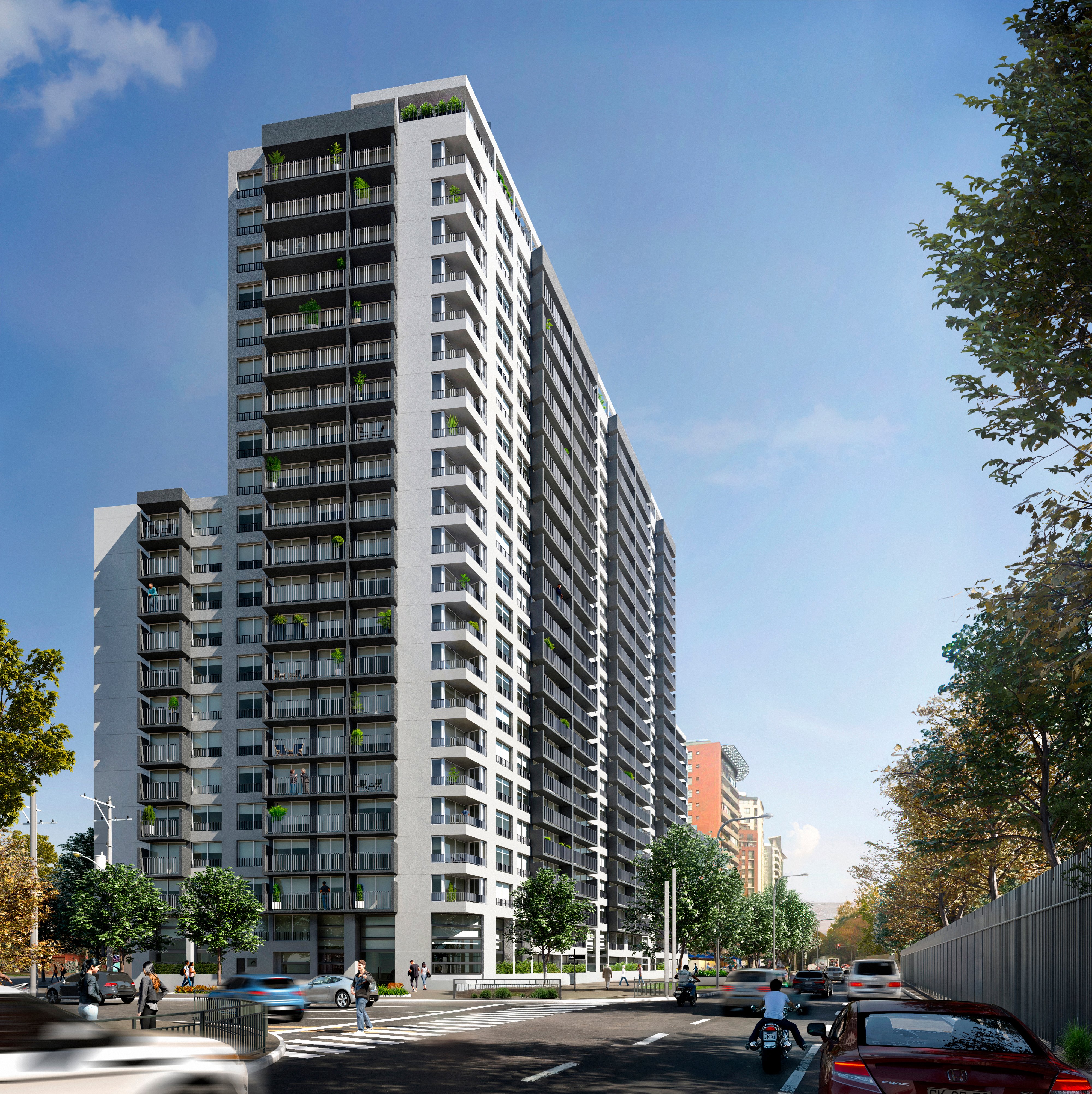 Espacios comunes del proyecto Vespucio Capital