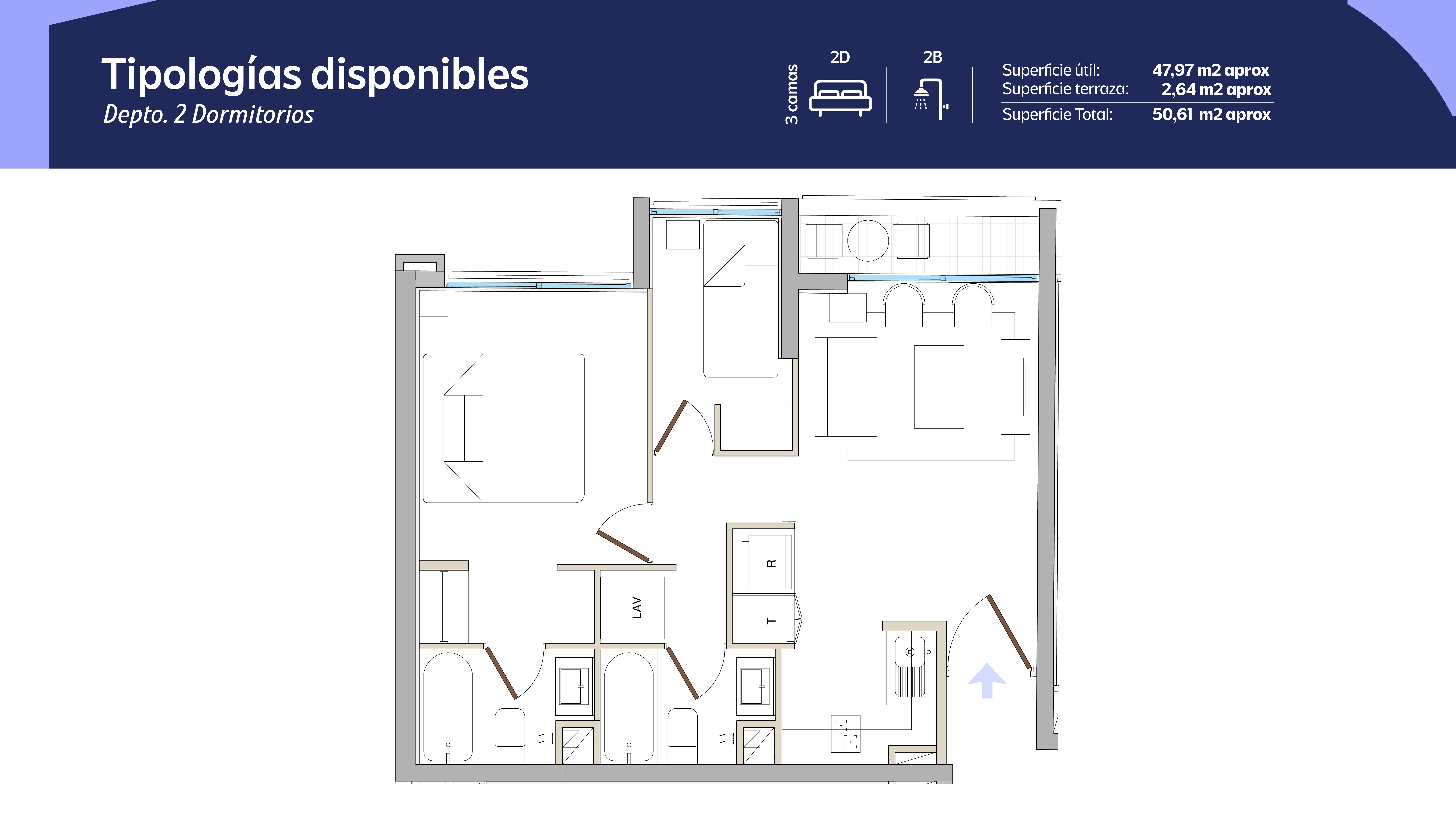 Tipología 1 Dormitorio