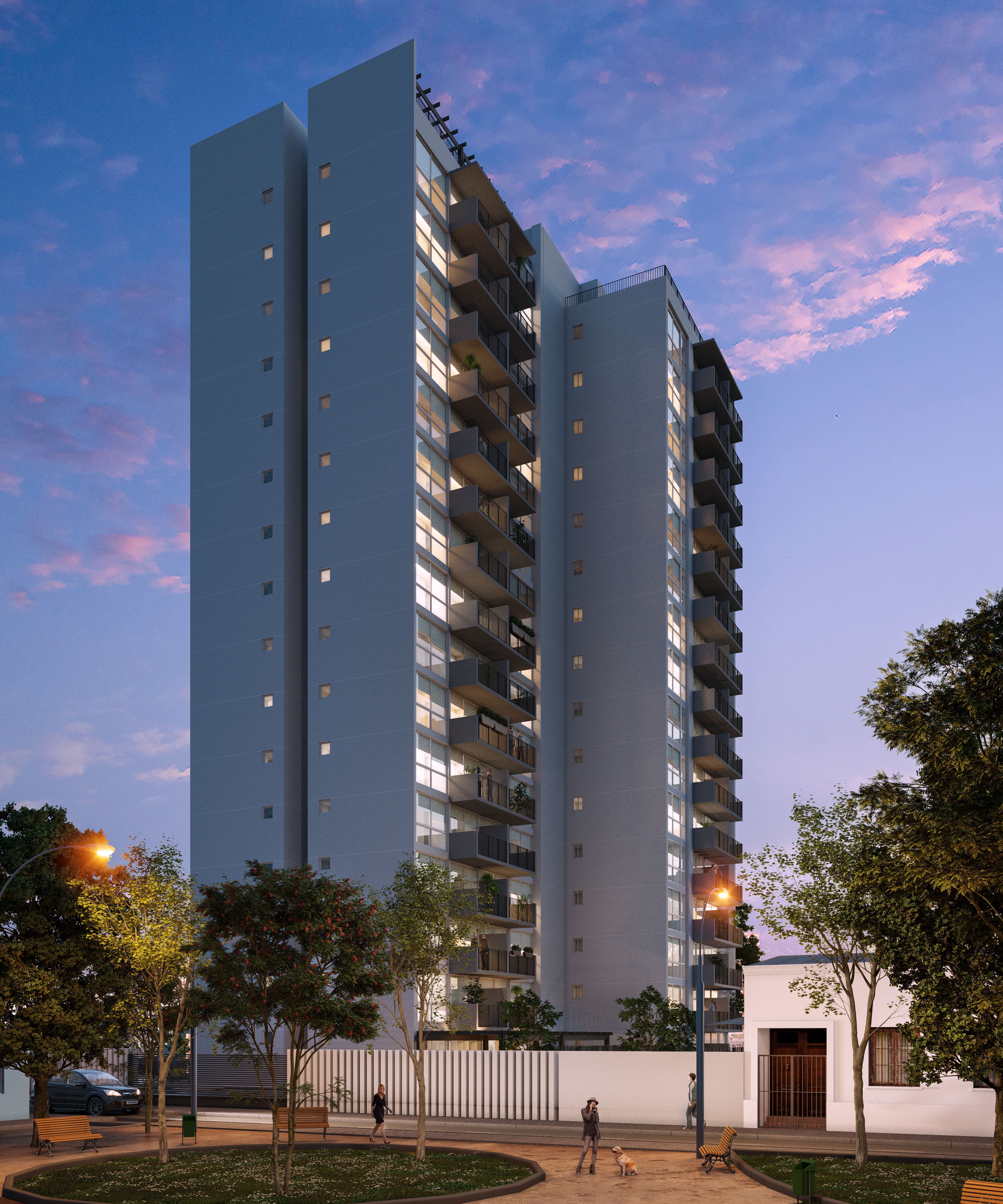 Espacios comunes del proyecto Vespucio Capital