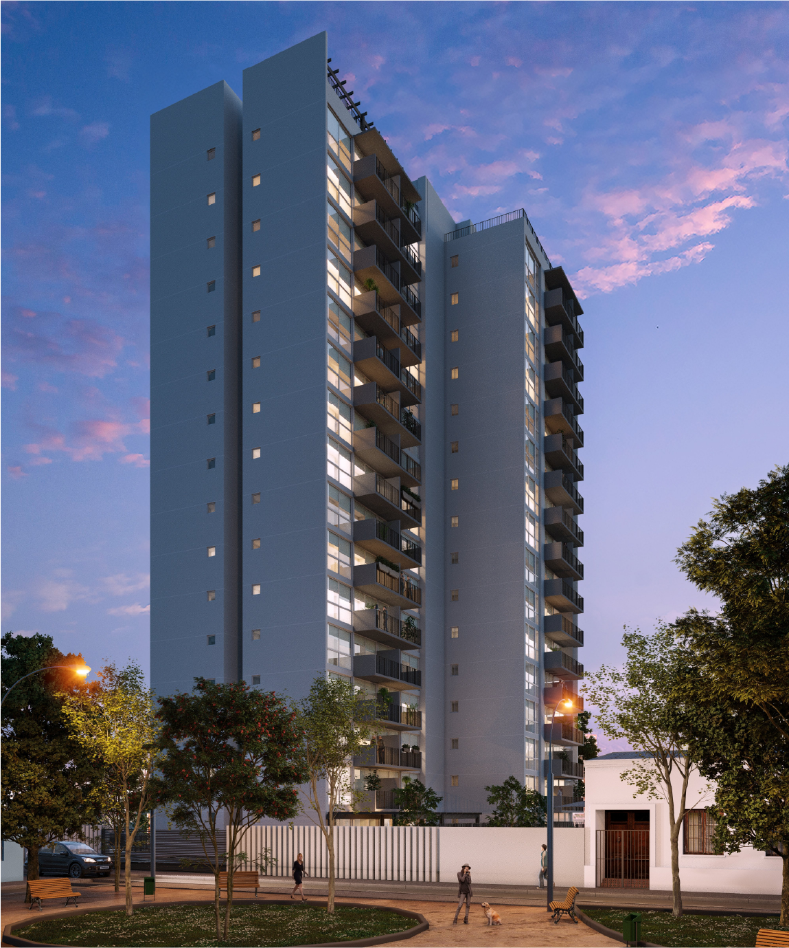 Espacios comunes del proyecto Vespucio Capital