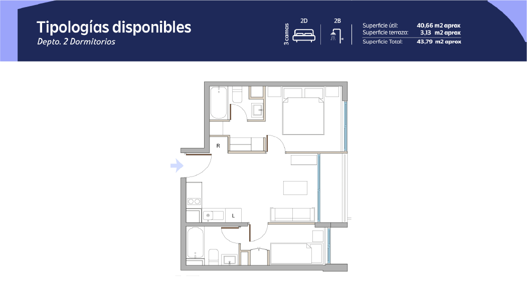Tipología 1 Dormitorio