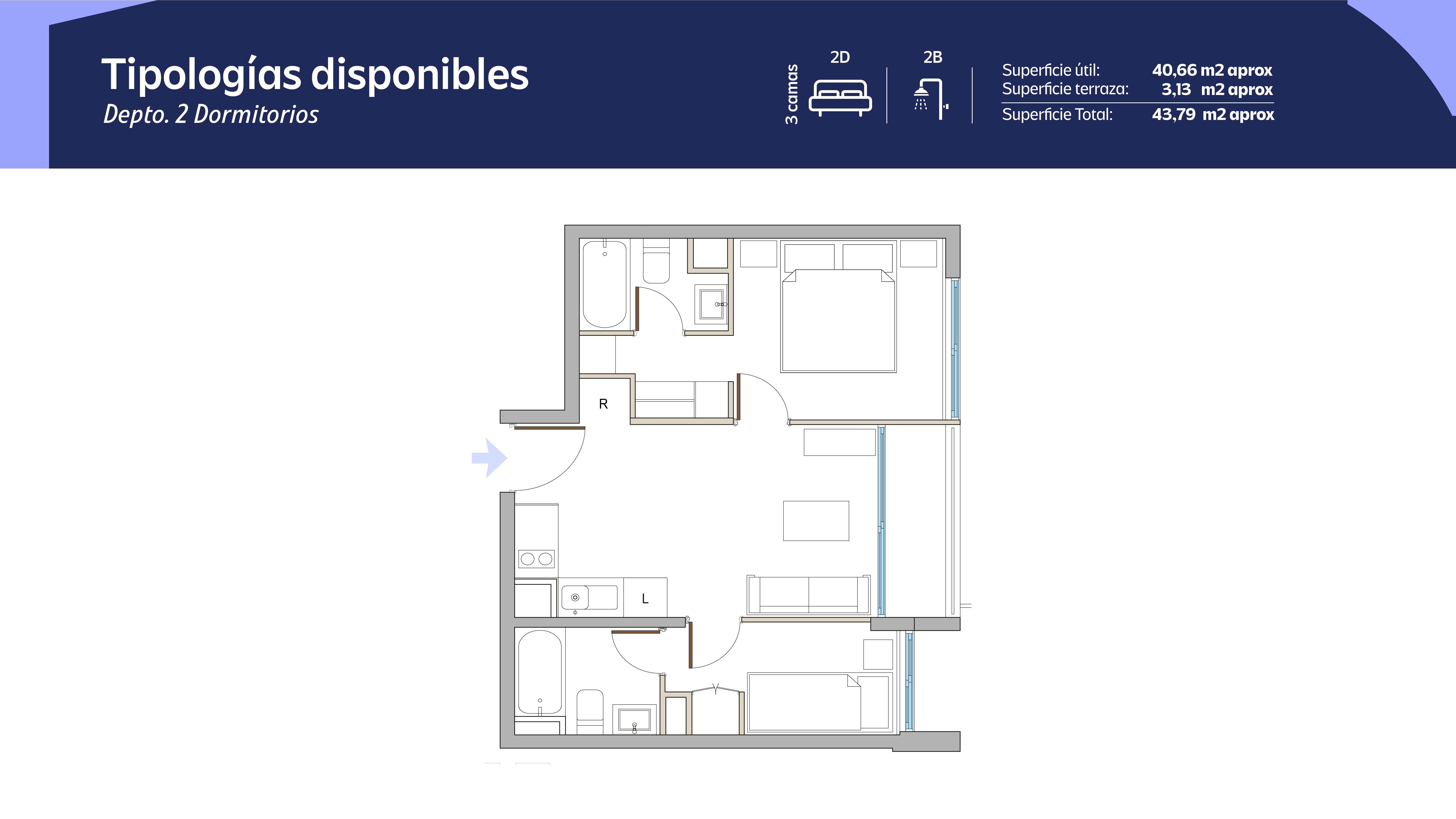 Tipología 1 Dormitorio