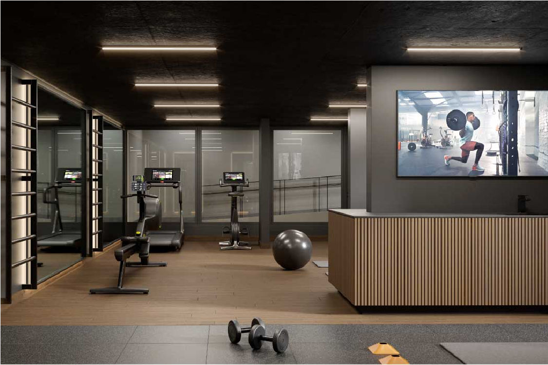 Gimnasio equipado