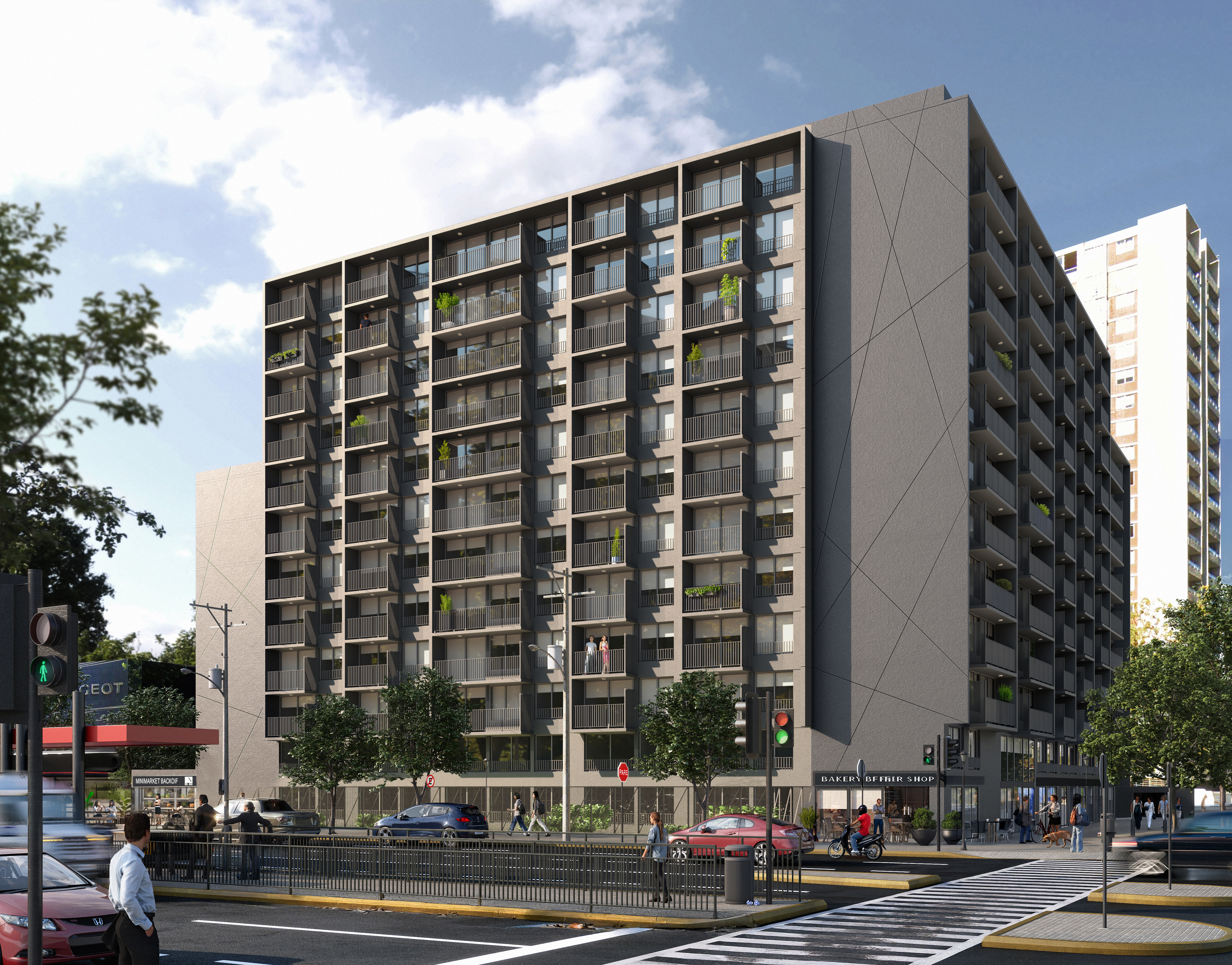 Espacios comunes del proyecto Vespucio Capital