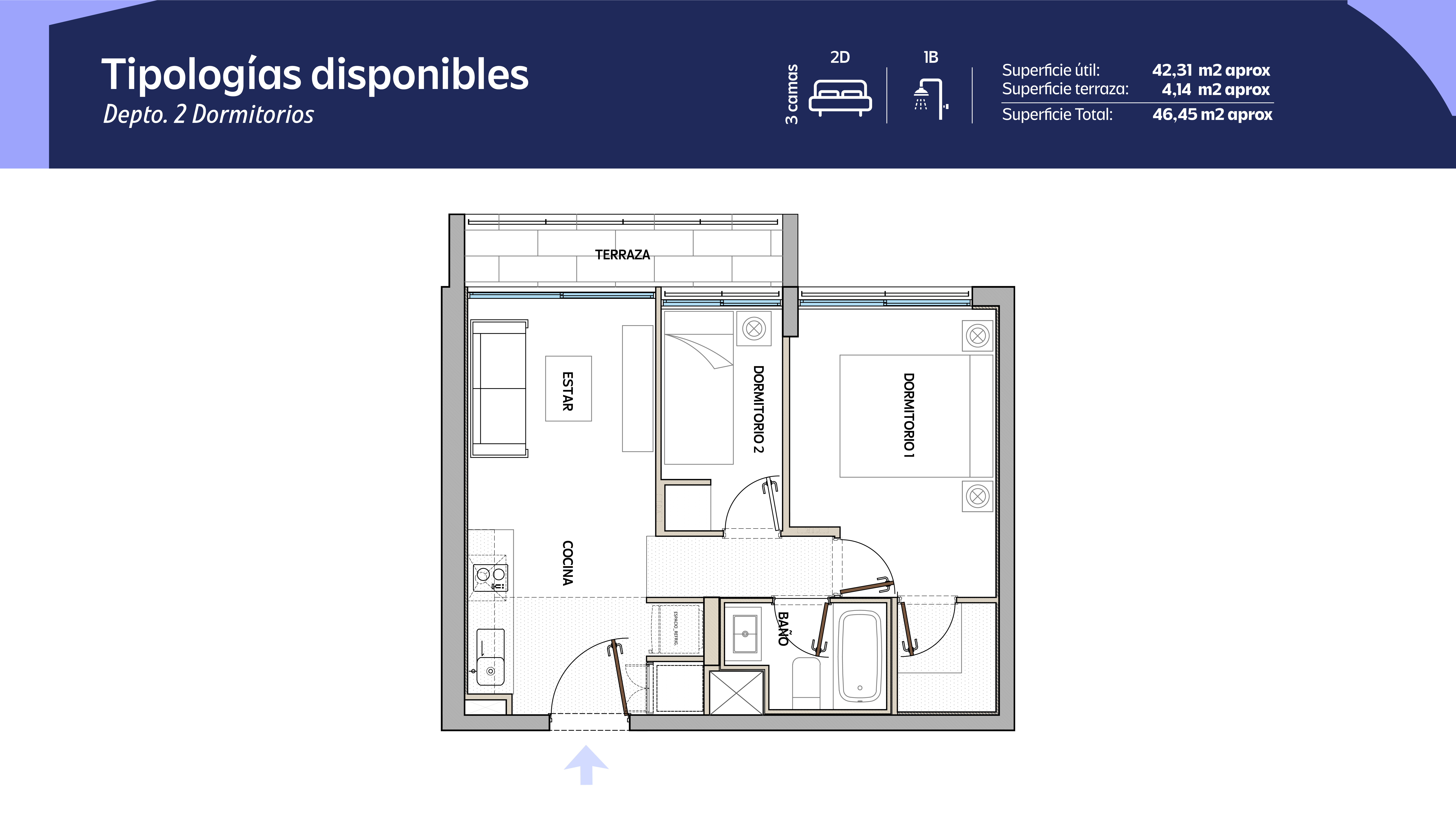 Tipología 1 Dormitorio