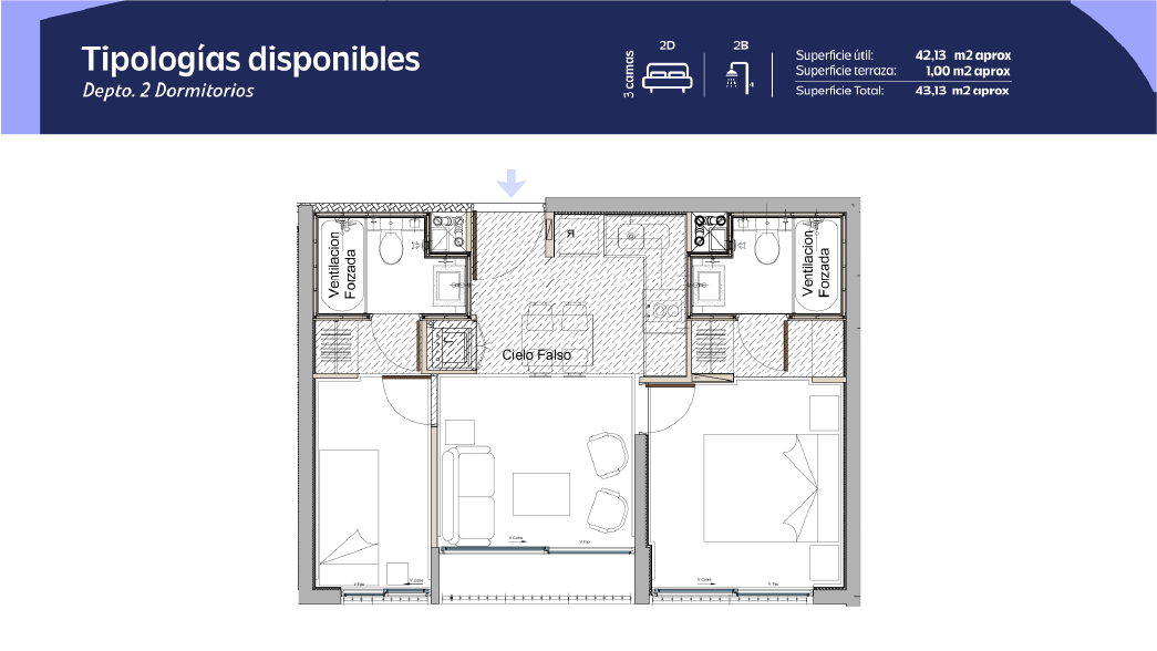 Tipología 1 Dormitorio