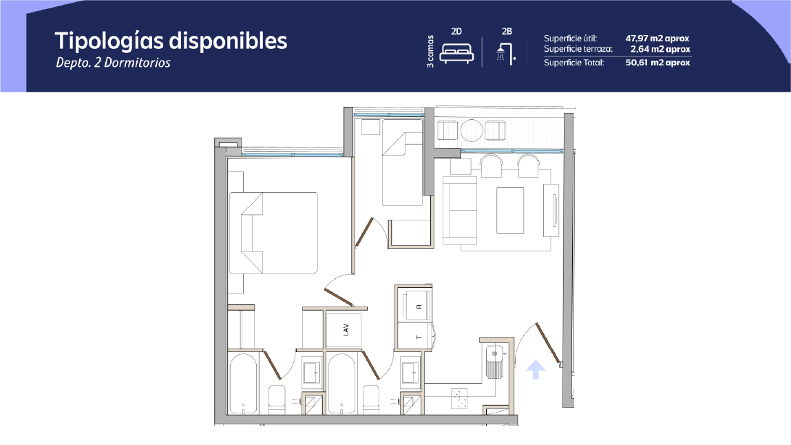 Tipología 1 Dormitorio